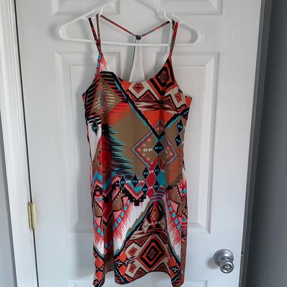 Aztec pattern dress
